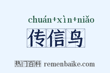 传信鸟是什么意思的图片